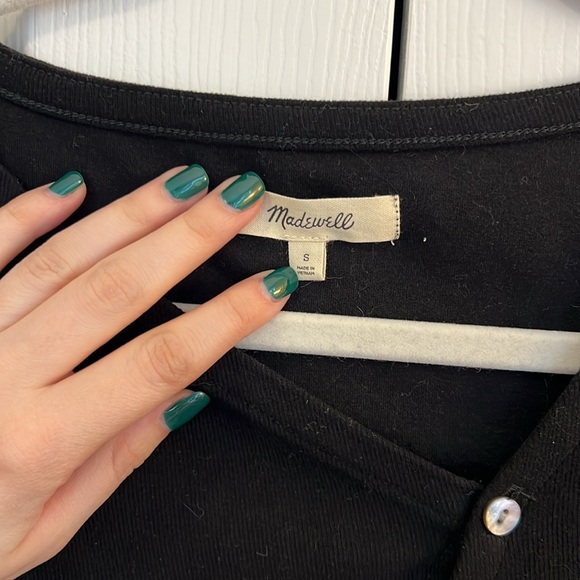 Asymmetrical Button-Front Cardigan - Picture 3 of 4